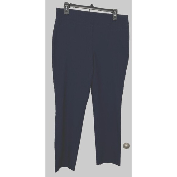 Hilary Radley Pants - Hilary Radley Ladies' Comfort Fit Stretch Pull On Pant in Navy, Size 10